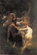 The god of the forest with their fairy Adolphe William Bouguereau